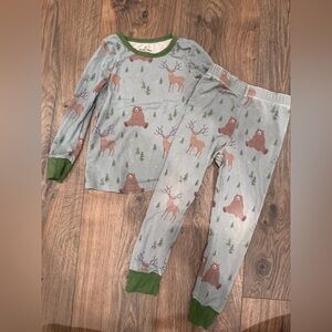 Caden Lane Forest Friends Long Sleeve Pajama Set 3T